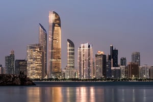 abu-dhabi-seascape-with-skyscrapers